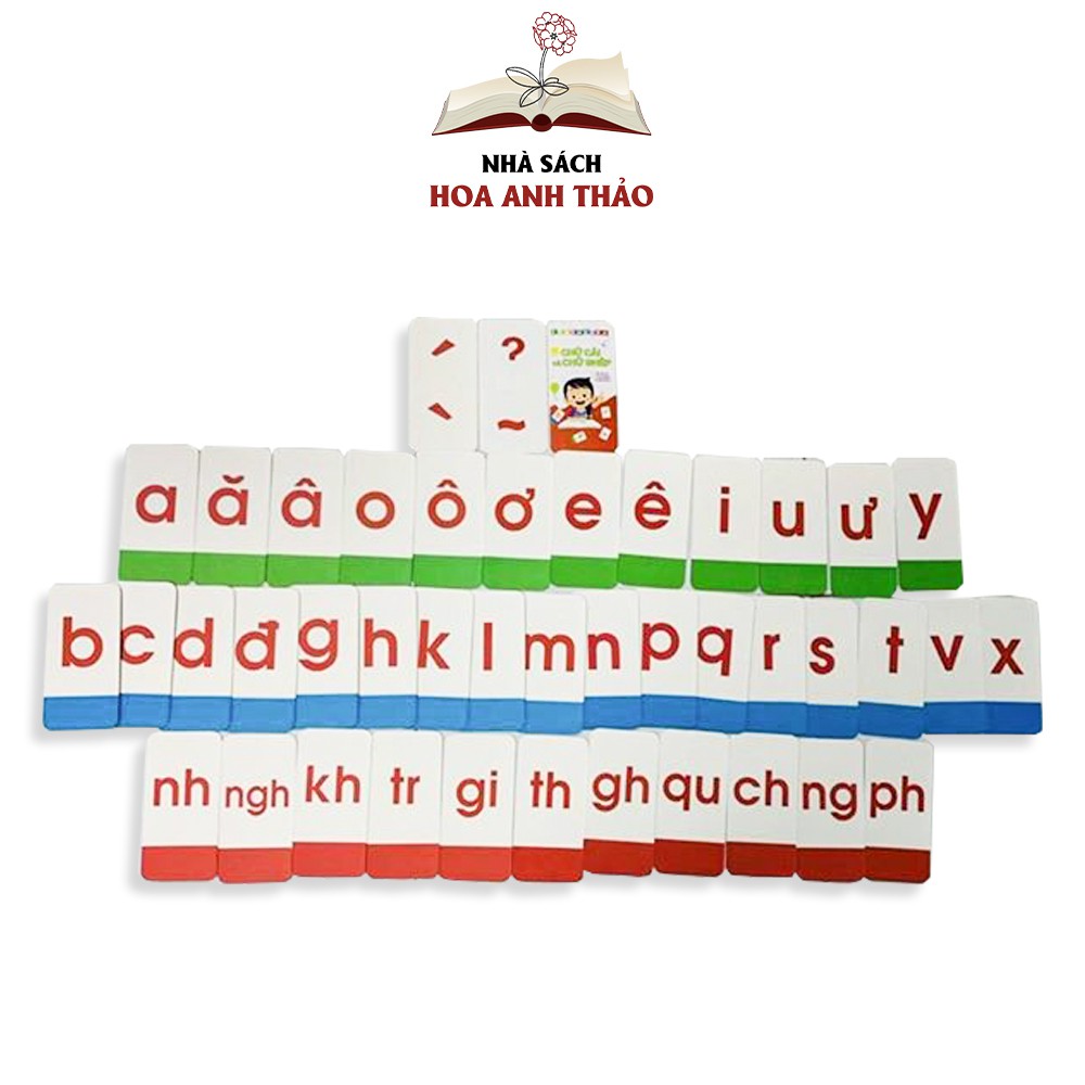 Bộ thẻ Flashcard Chữ cái và chữ ghép ID Books cho bé học Tiếng Việt