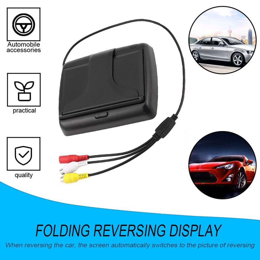 Camera Chiếu Hậu Màn Hình Lcd 4.3 "Hd Chuyên Dụng Cho Xe Hơi | BigBuy360 - bigbuy360.vn