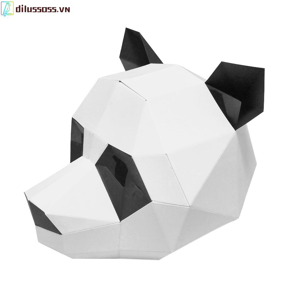 (Hàng Mới Về) Mặt Nạ Giấy 3d Hình Gấu Sáng Tạo Dùng Hóa Trang