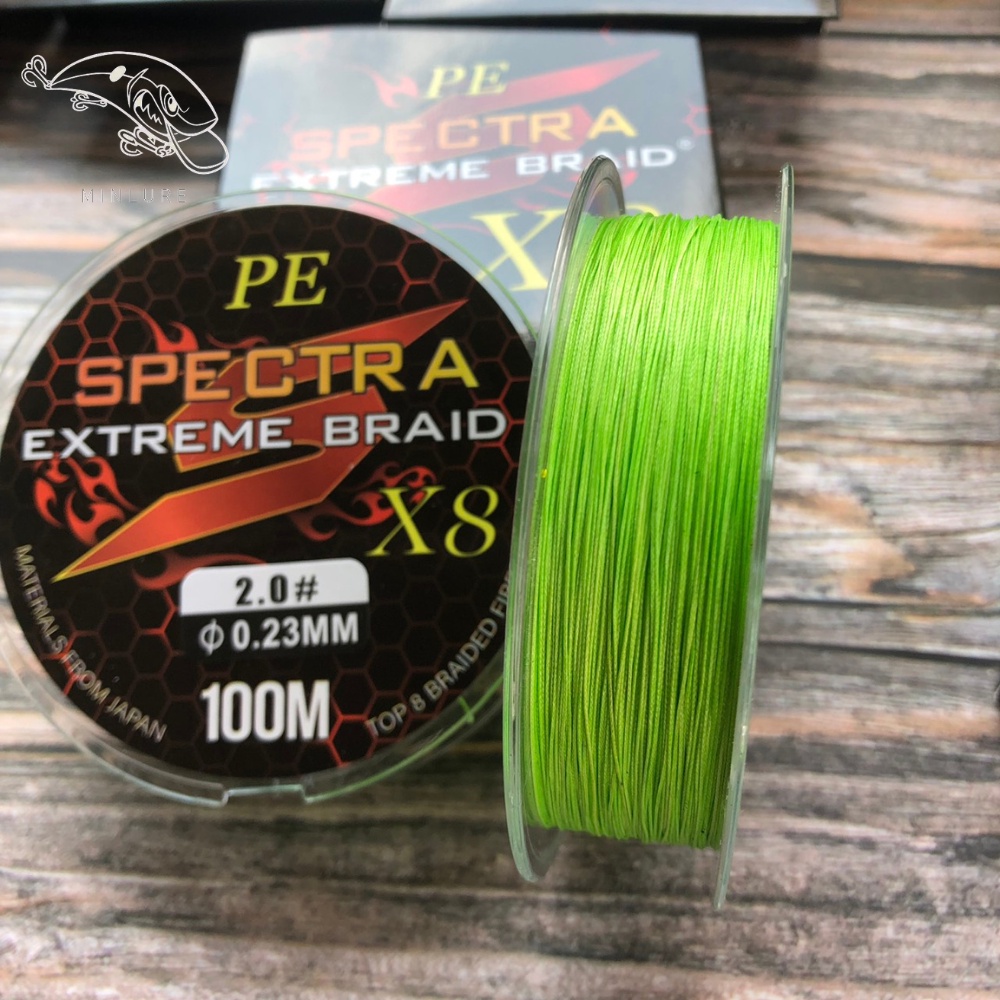 Dây PE câu lure siêu cường X8 dây dù siêu cường câu lure cá lóc dây pe x8 giá rẻ dây pe câu lure suối Minlure