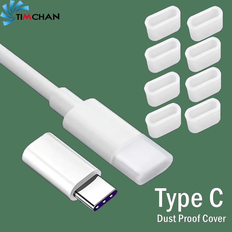 Nắp Silicone Bọc Dây Cáp Sạc Truyền Dữ Liệu Chống Bụi Cho Máy Tính/TV/Văn Phòng