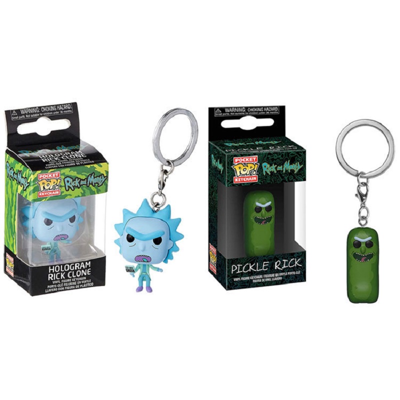 Móc Khóa Mô Hình Hoạt Hình Rick and Morty Dễ Thương
