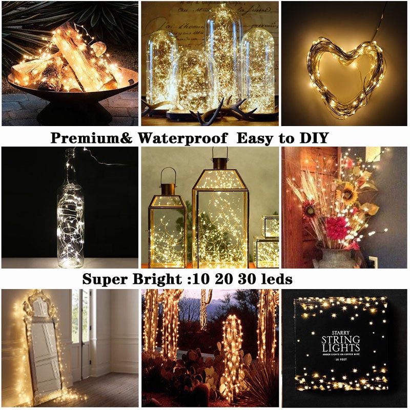 3 mét đèn led trang trí Dây đèn Led fairylight dây đèn đom đóm dây đèn trang trí