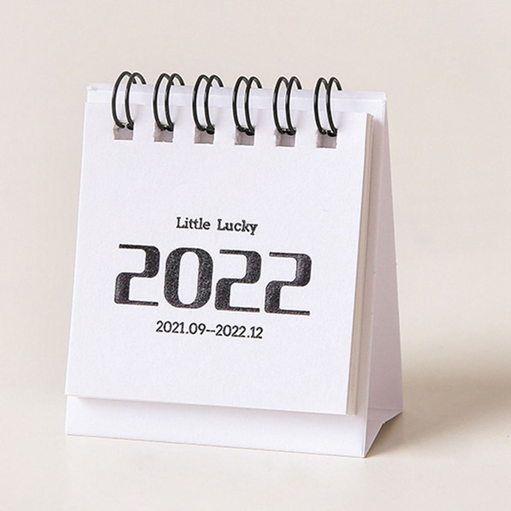 Lịch để bàn dạng lật 2021-2022 mini không in dấu vân tay tiện lợi nhiều màu sắc