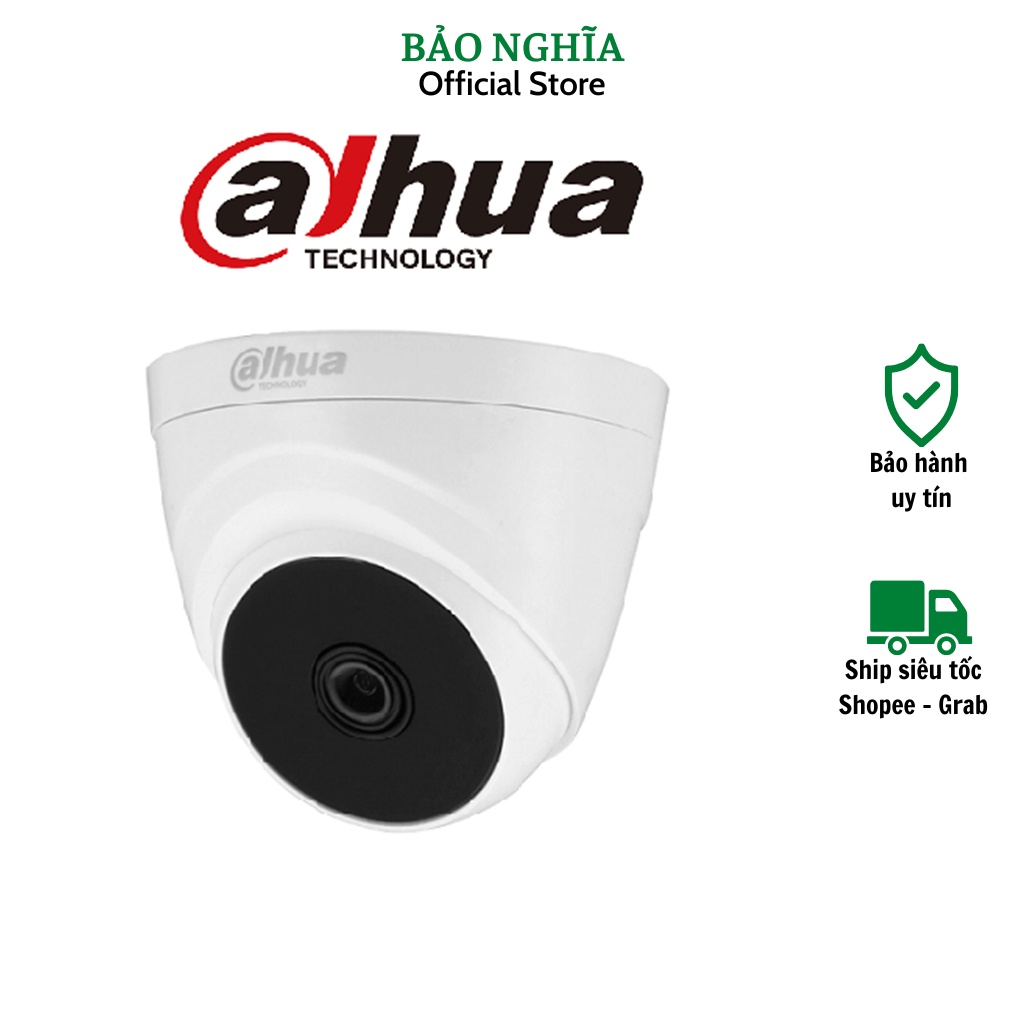 Camera analog Dahua HAC T1A21P 2.0Megapixels bán cầu nhựa