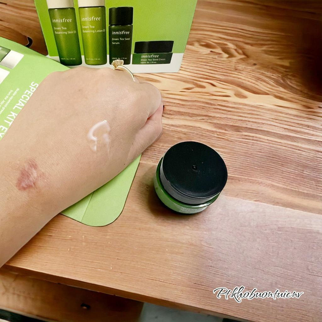 [ CHÍNH HÃNG] Bộ sản phẩm làm đẹp, set mỹ phẩm mini du lịch và Dưỡng Da Trà Xanh INNISFREE Green Tea Special Kit Mini