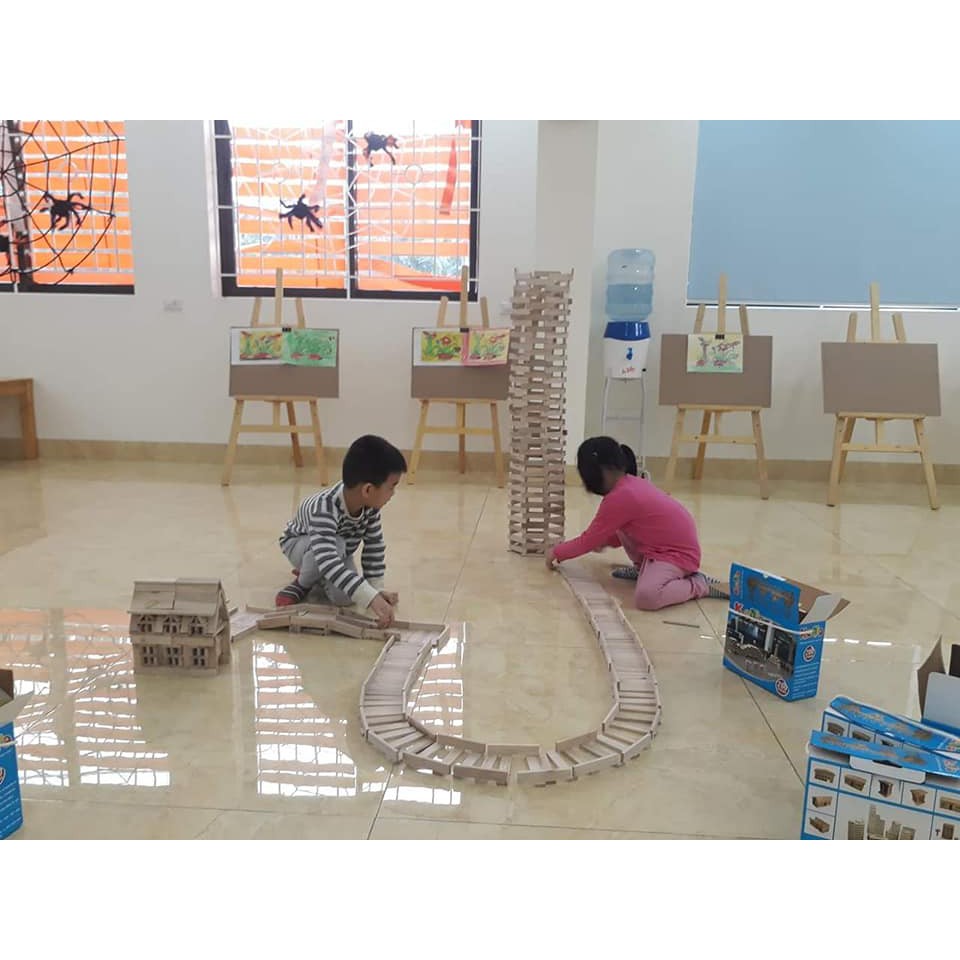 Bộ xếp hình gỗ Koto 200 thanh - Đồ chơi trẻ em thông minh