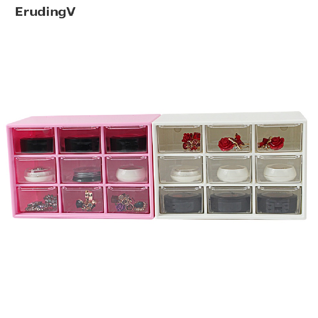 Hộp Đựng Trang Sức / Mỹ Phẩm 9 Ngăn Kéo Mini