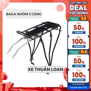 Baga xe đạp nhôm cao cấp 3 chân dễ lắp đăt, chất lượng cao