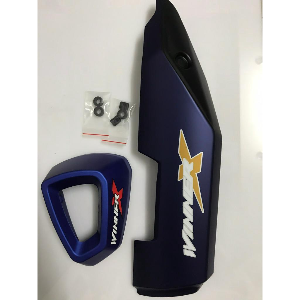 Bộ ốp pô chụp đít pô honda winner X 2019-2022 ( combo 2 món ) loại đẹp