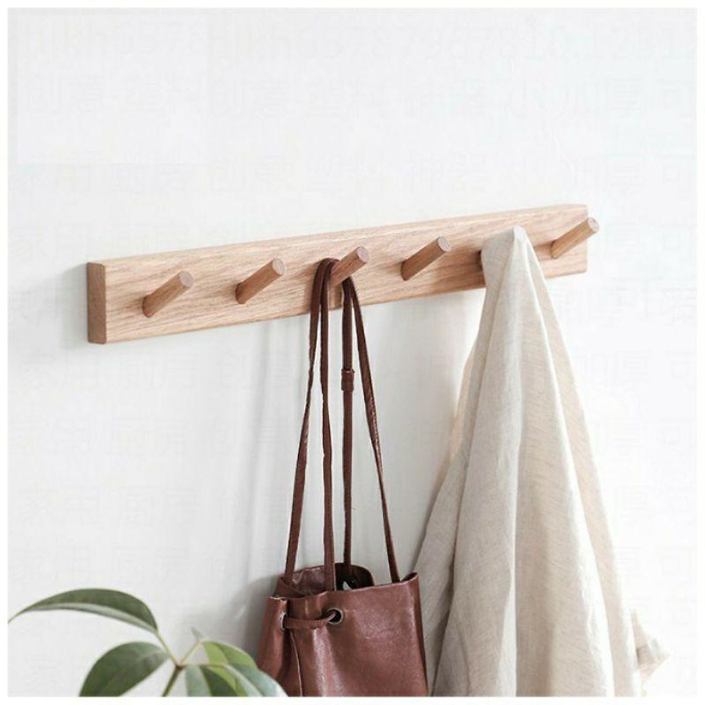 Móc Treo Quần Áo Gỗ Goc Garden - Móc Gỗ Đính Tường Trang Trí