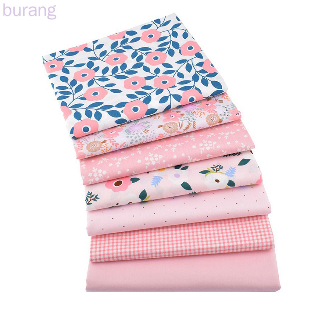Vải Cotton In Hoa Kích Thước 50x40cm Dùng May Vá