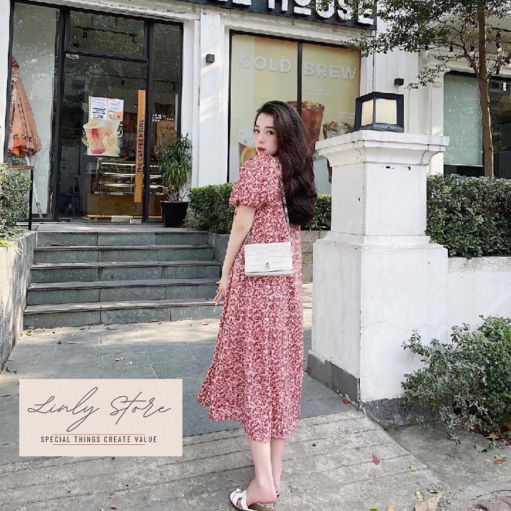 [Mã WAMT1505 giảm 10K đơn 0K] VÁY HOA NHÍ 2 LỚP - ĐẦM NỮ TAY BỒNG DÁNG SUÔNG A | BigBuy360 - bigbuy360.vn