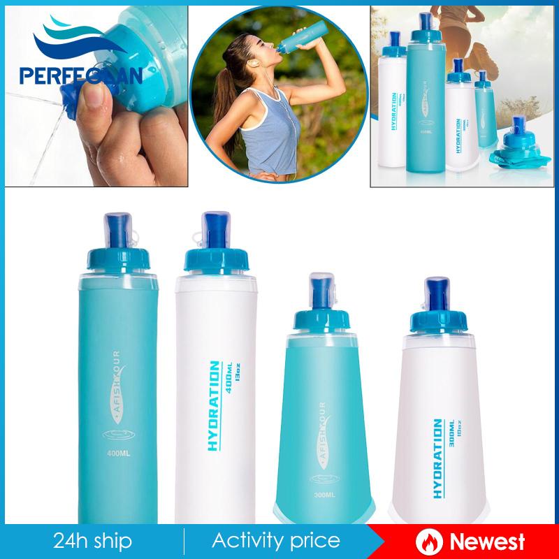 Bình Nước Thể Thao Bằng TPU Mềm Gấp Gọn Tiện Dụng