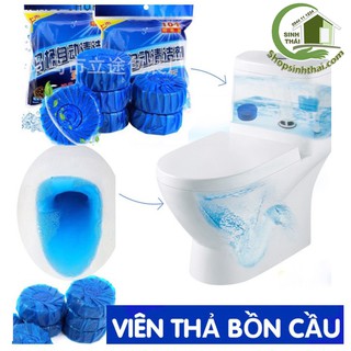 Vỉ 3 viên viên tẩy bồn cầu -  thả bồn cầu diệt khuẩn, siêu sạch, thơm mát.