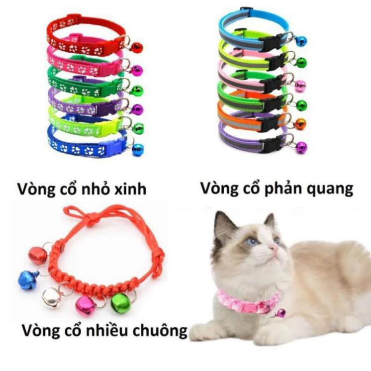 (3 loại vòng cổ thú cưng) Vòng cổ chó mèo cao cấp Dùng cho chó mèo từ 1-5kg (hanpet vc)