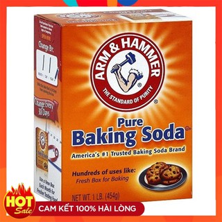 Bột Baking soda đa công dụng 454 gam khử mùi, diệt khuẩn, tẩy rửa, làm bánh, chăm sóc da - Nhập khẩu từ Mỹ