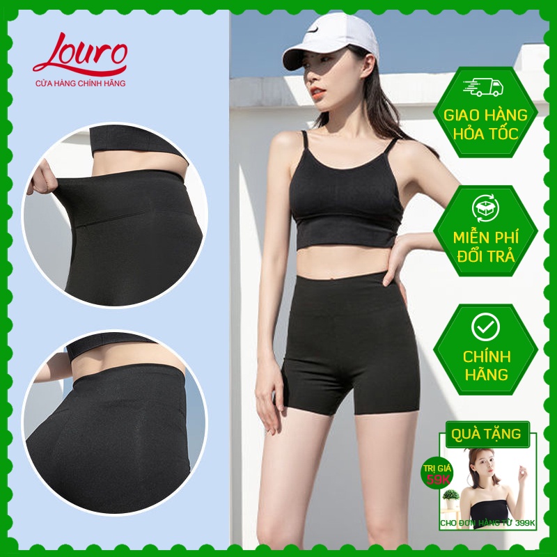 Quần legging đùi, kiểu short body dáng ôm, boxer ngắn phong cách thể thao sporty cá tính Ulzzang