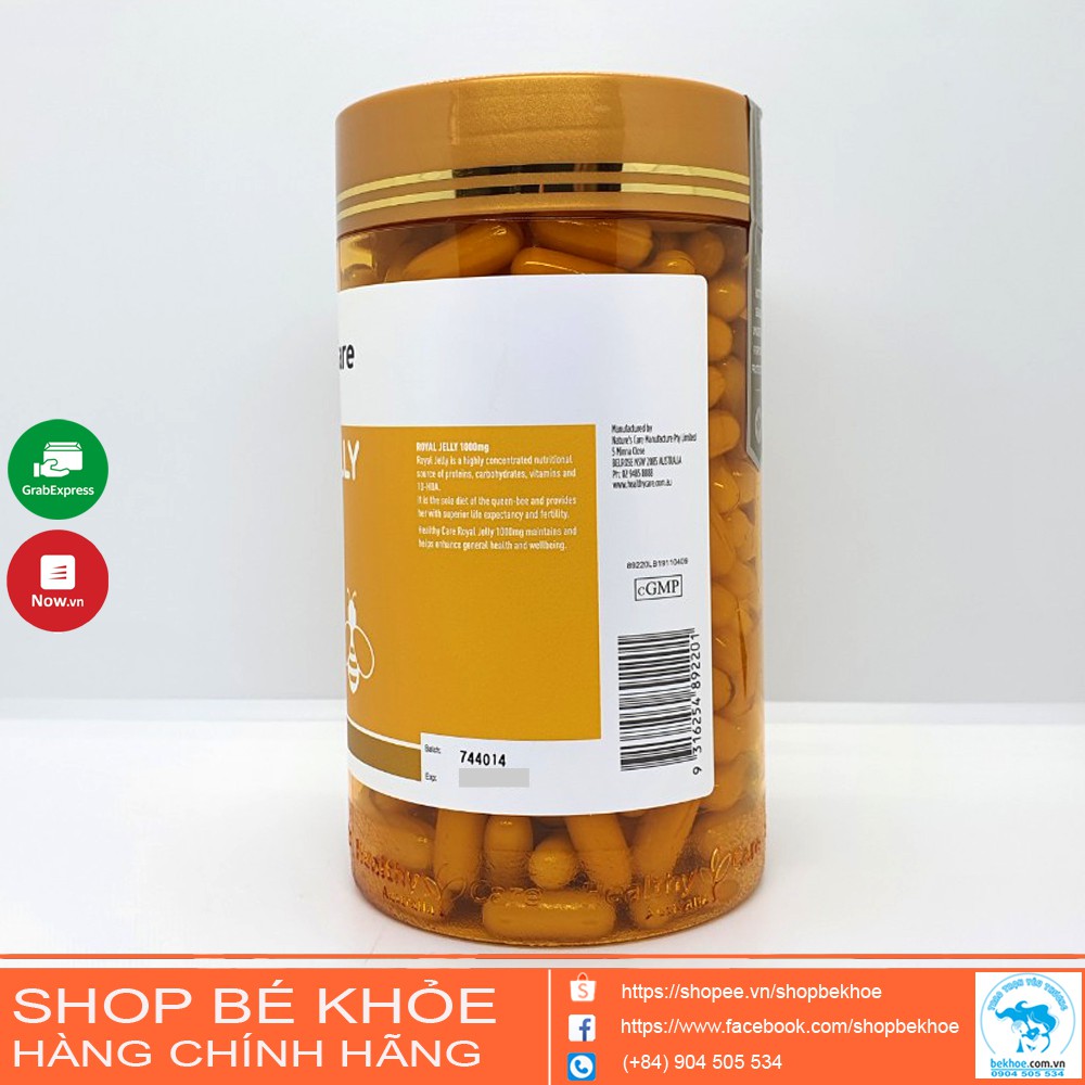 Sữa Ong Chua Healthy Care Royal Jelly 1000 365 Vien Ong Chua Uc Thực Phẩm Chức Năng Lam đẹp Vitamindep Com