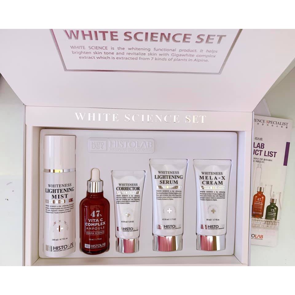 Set trắng da White Science set