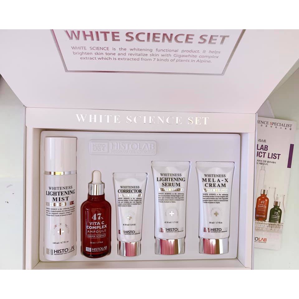 Set trắng da White Science set