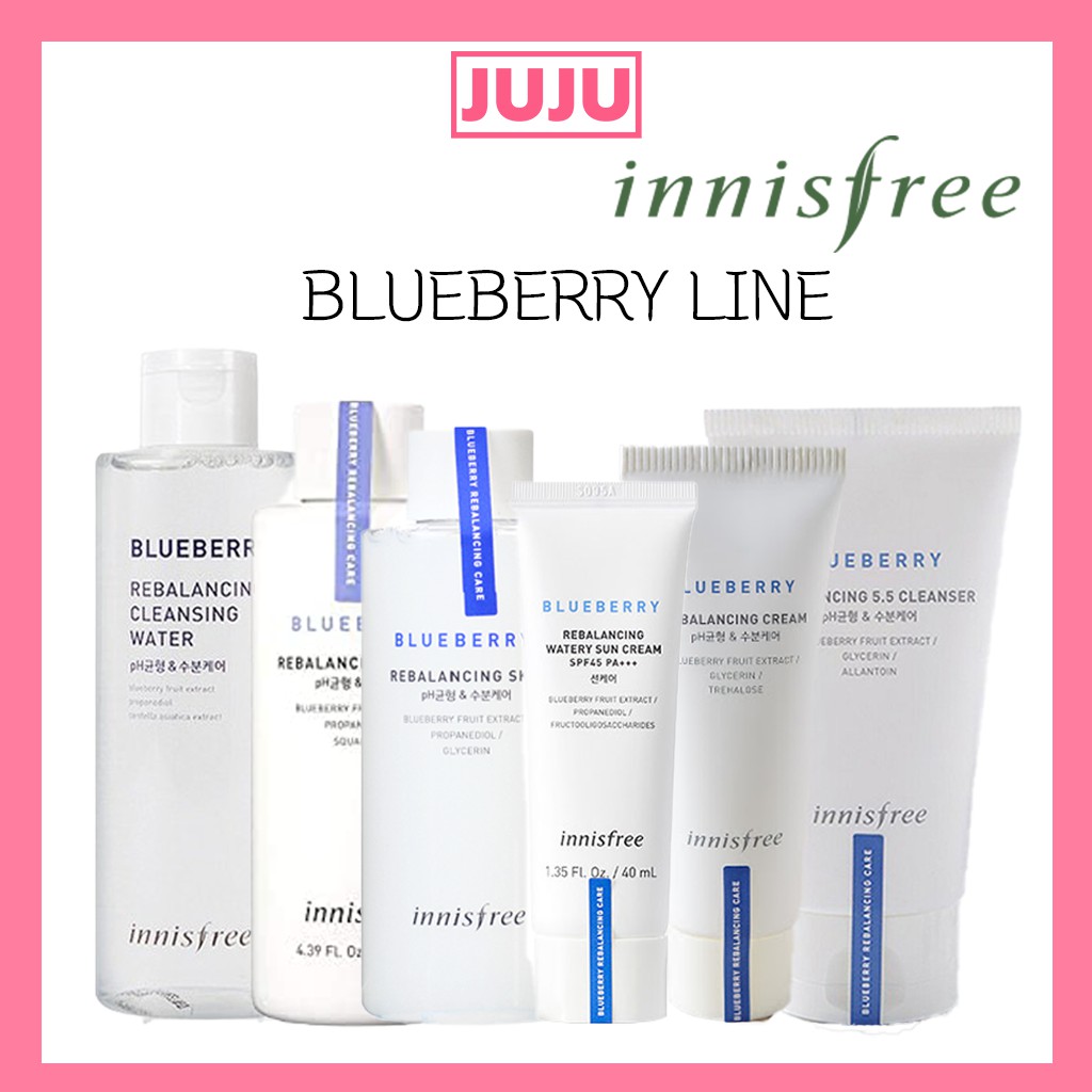 [Hàng mới về] Kem dưỡng/ sữa rửa mặt/ kem Blueberry Rebalancing Innisfree chăm sóc da 