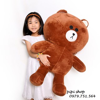 GẤU BÔNG GỐI ÔM BROW 1 MÉT