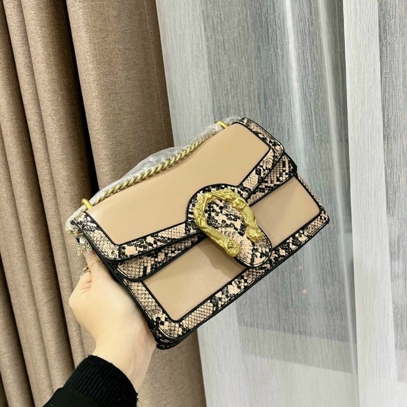 Túi xách đeo chéo hình đầu rồng size 22 hàng loại 1 cao cấp