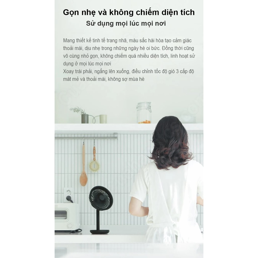 Quạt mini để bàn Xiaomi F5 Solove - Bảo hành 12 tháng, miễn phí 1 đổi 1 trong vòng 90 ngày