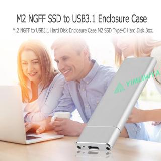 YI M.2 NGFF SSD 6Gbps to USB 3.1 Type-C Converter Adapter Enclosure Case Box
