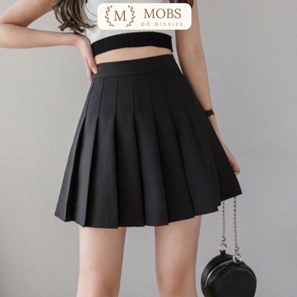 Chân Váy Xếp Ly Bigsize MOBS Dáng Ngắn tennis Có Quần Chống Lộ