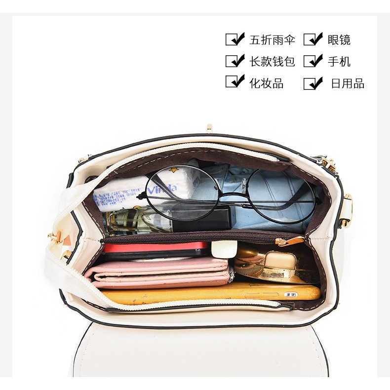 Túi xách nữ đeo chéo đi chơi thời trang Hàn Quốc 2021💖💖_ Túi đeo chéo nữ đẹp giá rẻ - Màu xanh, trắng, đen, hồng_MS4639