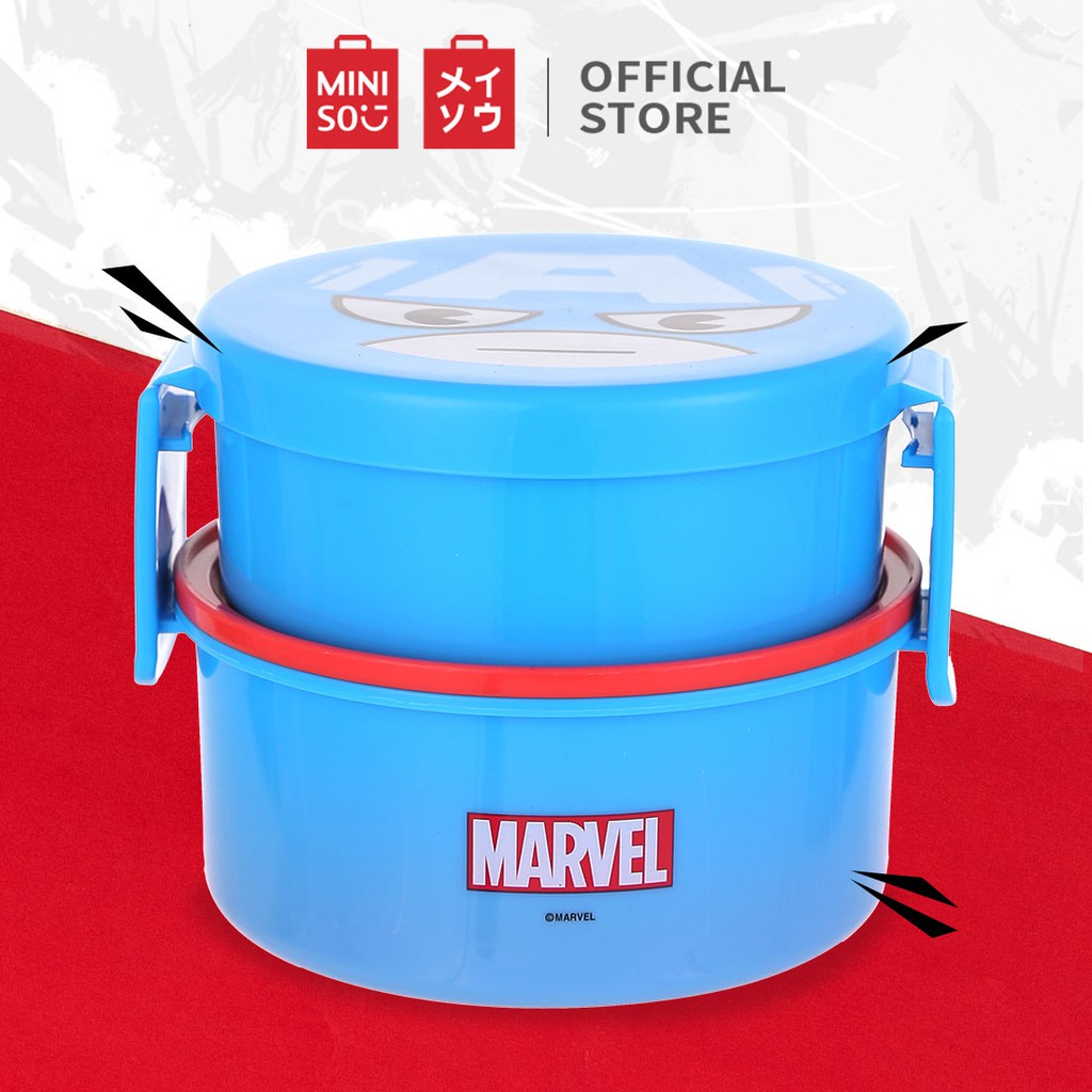 Hộp cơm bento Miniso họa tiết Marvel 500ml
