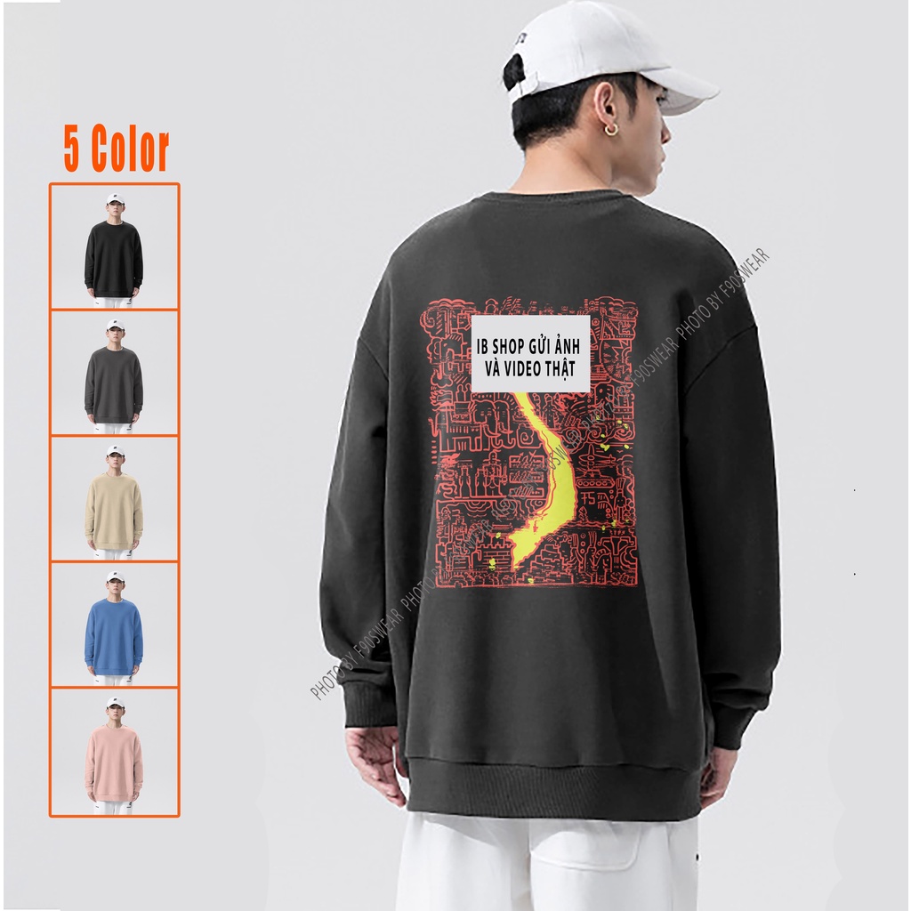 Áo nỉ sweater nam nữ , áo nỉ dài tay basic sweater phong cách Ulzzang cặp đôi nam nữ form rộng oversize Hàn Quốc SWT1