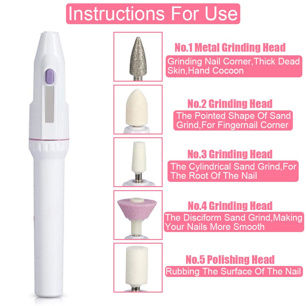 [Hàng mới về] Máy mài móng tay chuyên nghiệp 5 trong 1 chất lượng cao