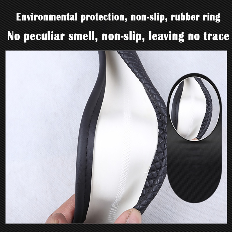 Bao Da Bọc Vô Lăng Xe Hơi Hyundai Solaris Accent Veloster I30 I20 I10 Kona Auto 38cm