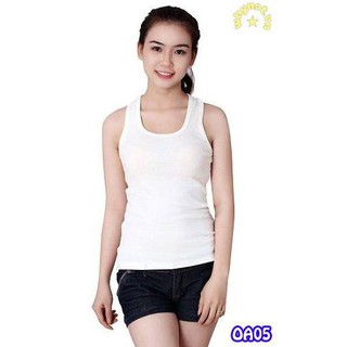 Áo ba lỗ nữ màu trắng mk15