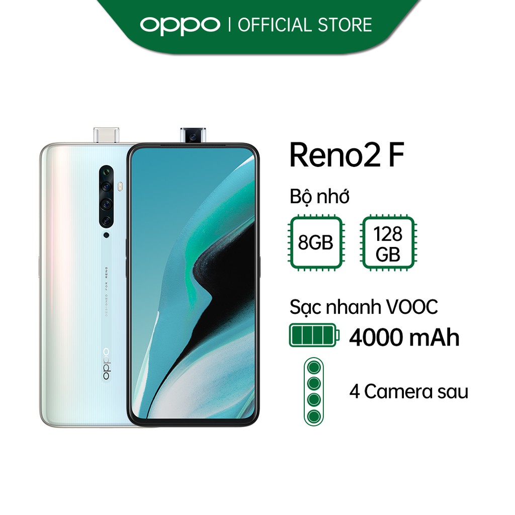 [Trả góp 0%] Điện thoại OPPO Reno2 F 8GB/128GB