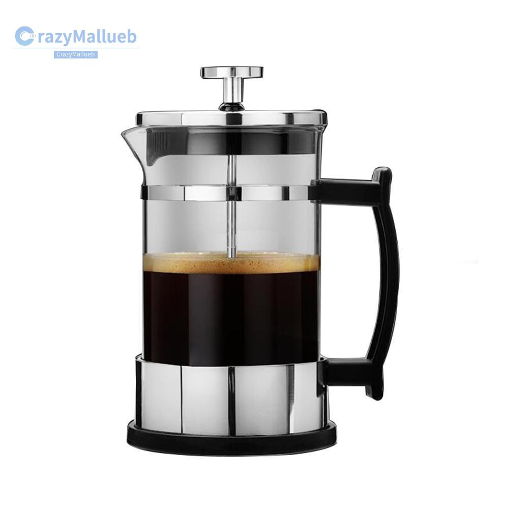 Crazymallueb❤Stainless Steel 304 Pressure Pot Coffee Maker Household Teapot Tea Brewer ❤Kitchen