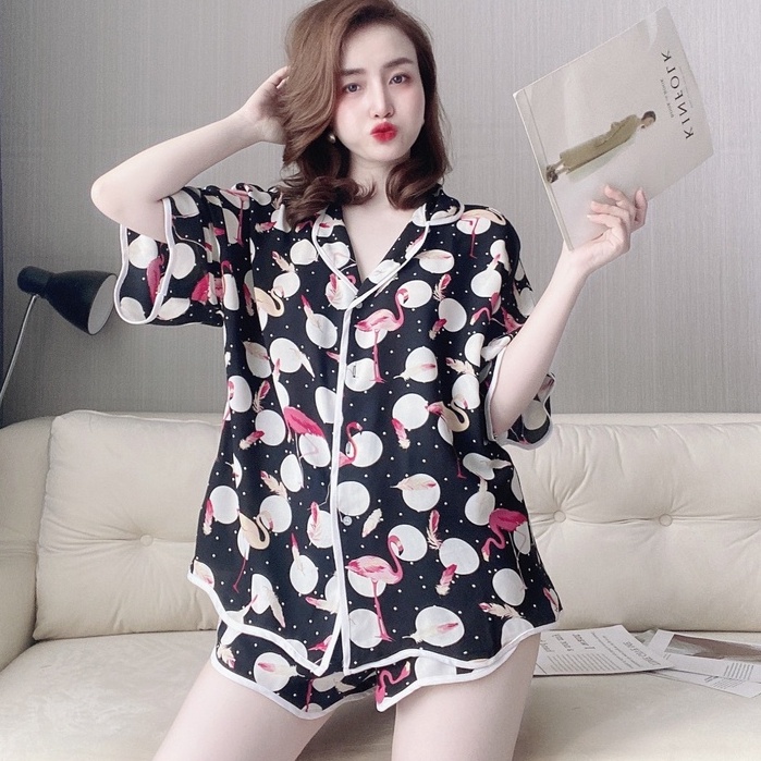 BIGSIZE Độ Mặc Nhà Pijama Đũi LỤA 50 <70KG | BigBuy360 - bigbuy360.vn