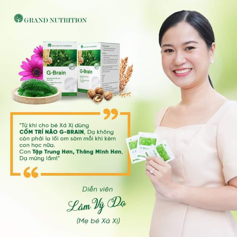 GBrain (3 hộp 366k/h)-cốm phát triển trí não G Brain hàng chính hãng
