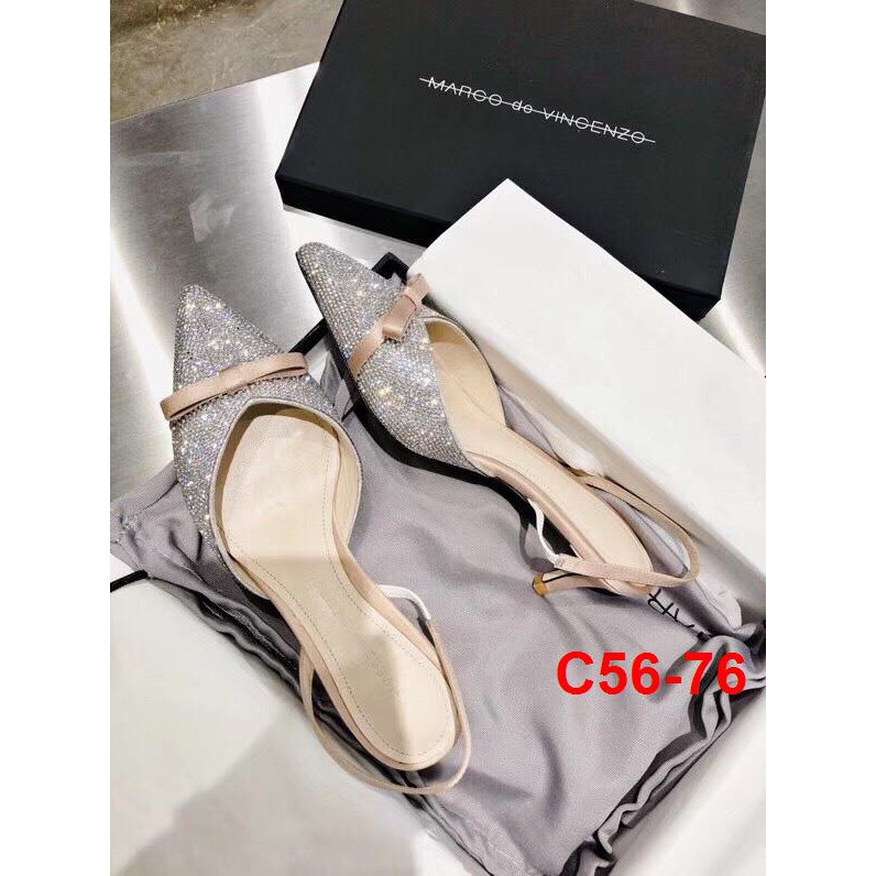 C56-76 Marco de Vincenzo sandal cao 5cm siêu cấp