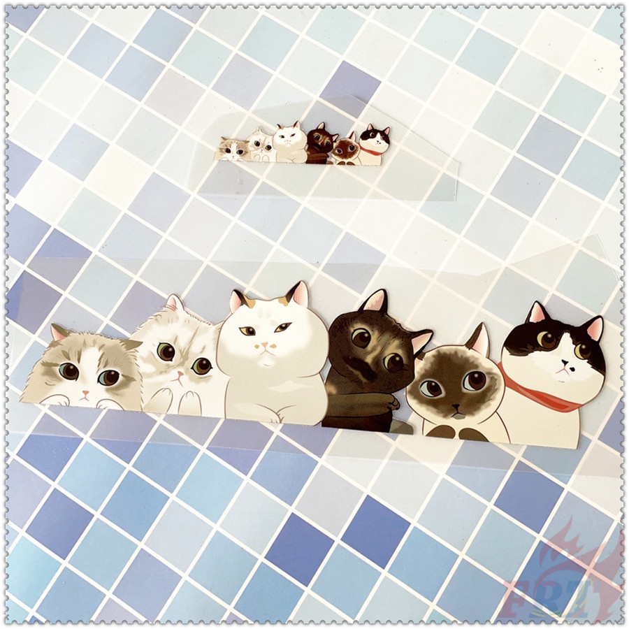 ◆ Sticker Dán Tường Hình Mèo Hoạt Hình ◆ 1 Sticker Dán Ủi Với Thiết Kế Đẹp Mắt