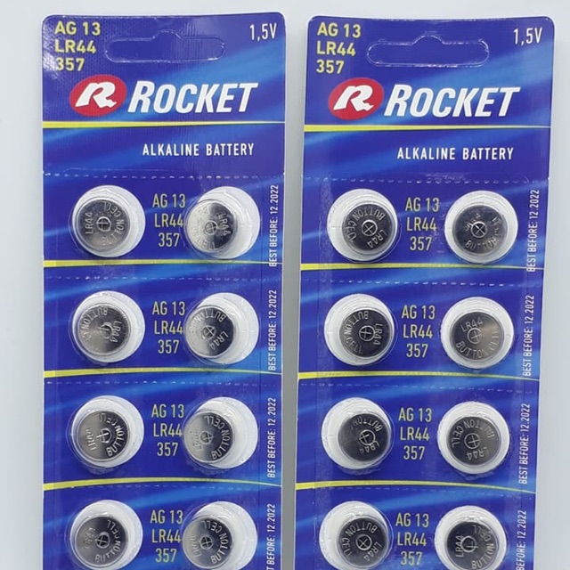 pin Ag13,lr44 rocket ( pin nút, đồng hồ, máy tính ....)