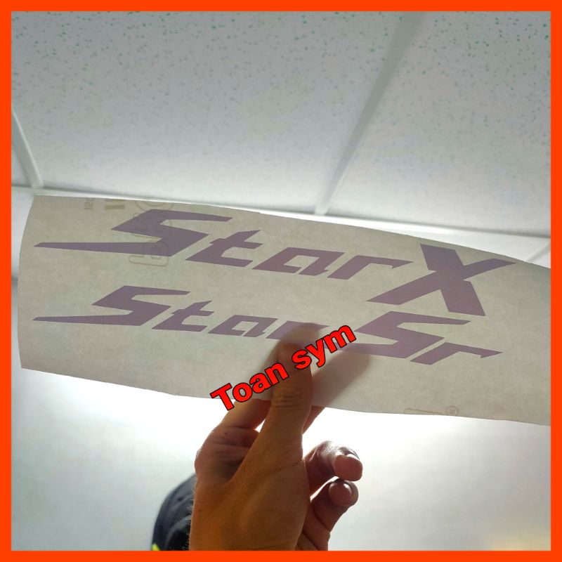 Decal Star X/ Star Sr 125 dán được nhiều nơi