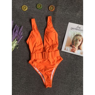 bikini xẻ ngực phối belt dạ quang
