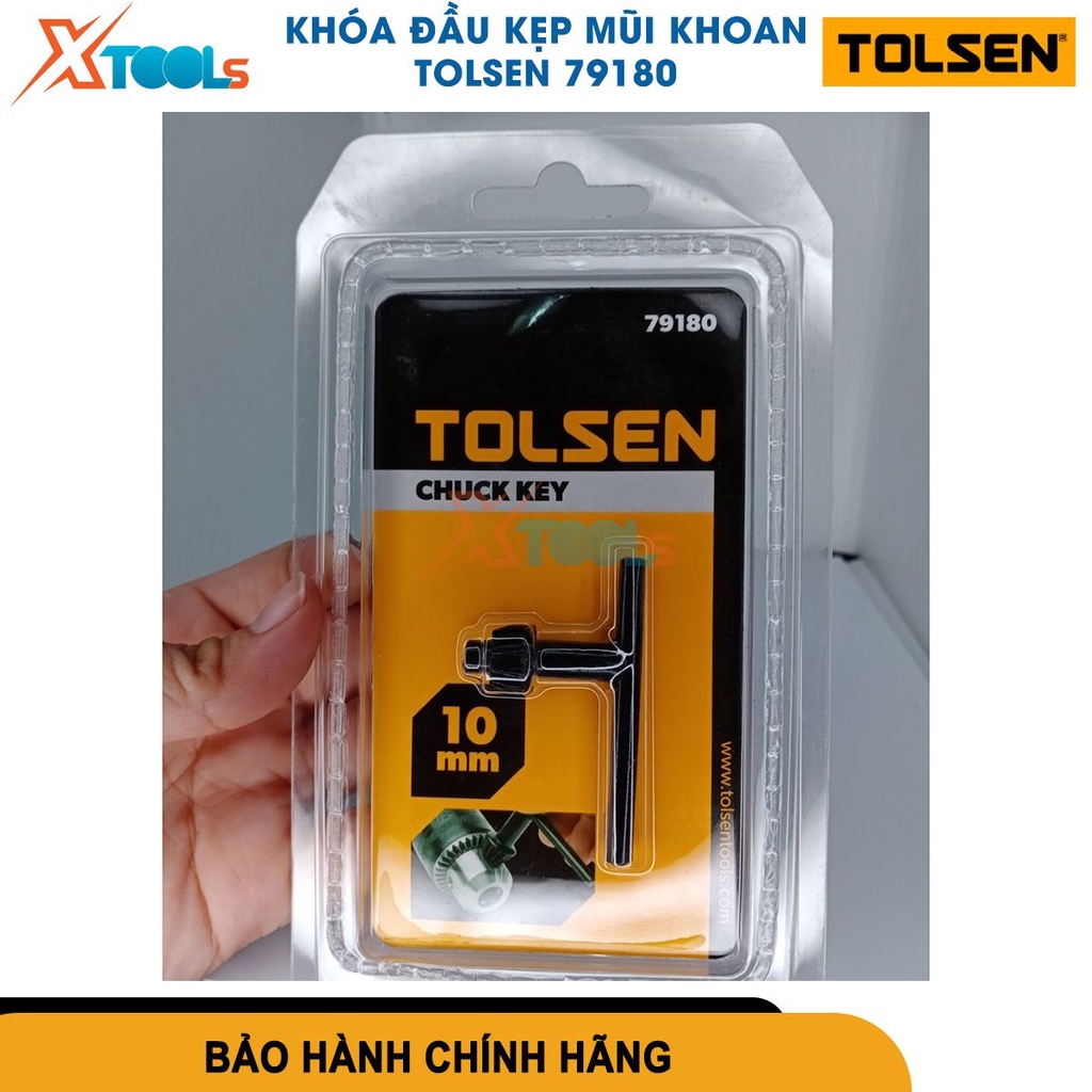 Khóa đầu kẹp mũi khoan Tolsen size 10,13,16mm chìa vặn mũi khoan tương thích với nhiều loại máy khoan-CHÍNH HÃNG-XTOOLS
