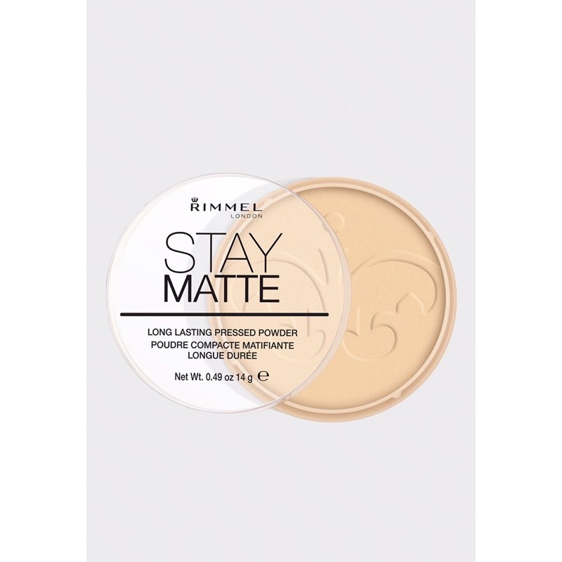 Phấn phủ khoáng kiềm dầu Rimmel Stay Matte 14g màu 001 transparent