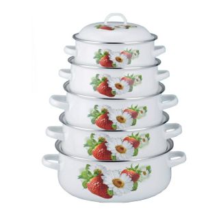 Bộ 5 nồi tráng men cao cấp Mishio MK5G