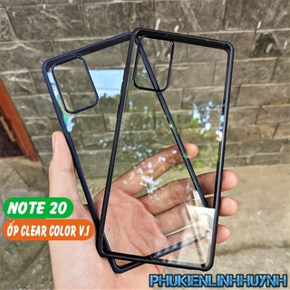 Samsung Galaxy Note 20_Ốp lưng Clear Color Ver 1 trong suốt độc đáo.